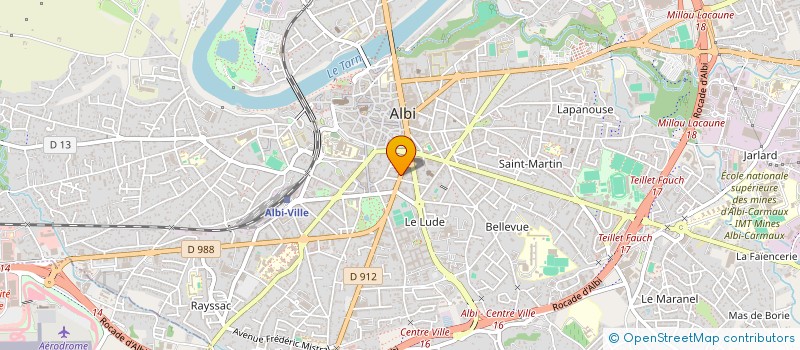 localisation de l'entreprise LBMS à ALBI