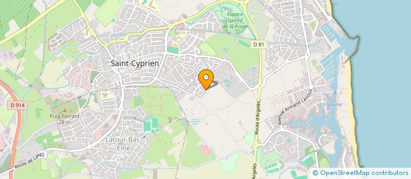 localisation de l'entreprise LBMS  SAINT-CYPRIEN