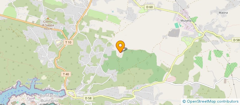 localisation de l'entreprise LBMS IMMOBILIER à BONIFACIO