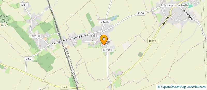 localisation de l'entreprise LBN  WILLERVAL