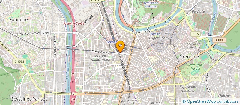 localisation de l'entreprise LBO AUDIT à GRENOBLE