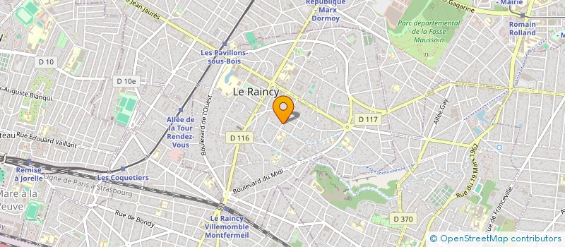 localisation de l'entreprise LBO CAPITAL à LE RAINCY