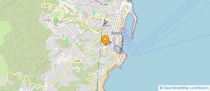localisation de l'entreprise LBP 2B à BASTIA