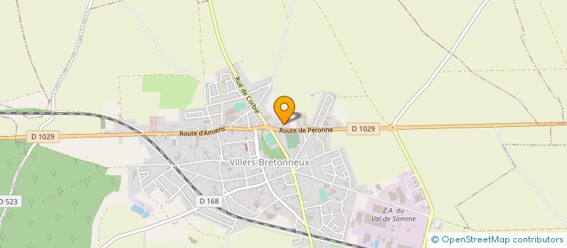 localisation de l'entreprise LBP MENUISERIE à VILLERS-BRETONNEUX