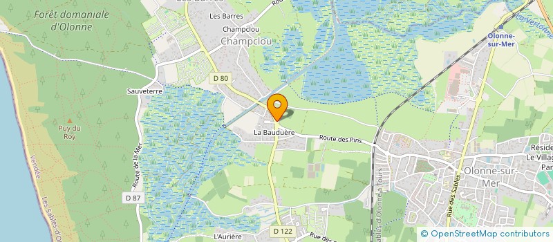 localisation de l'entreprise LBP PROMOTION à LES SABLES D'OLONNE