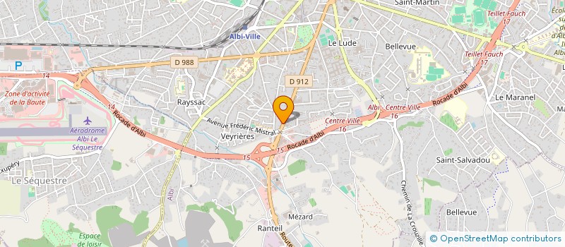 localisation de l'entreprise LBPC à ALBI