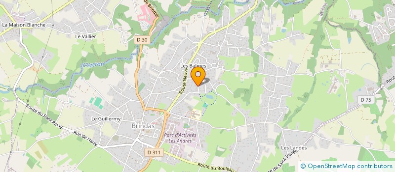 localisation de l'entreprise LBPI  BRINDAS