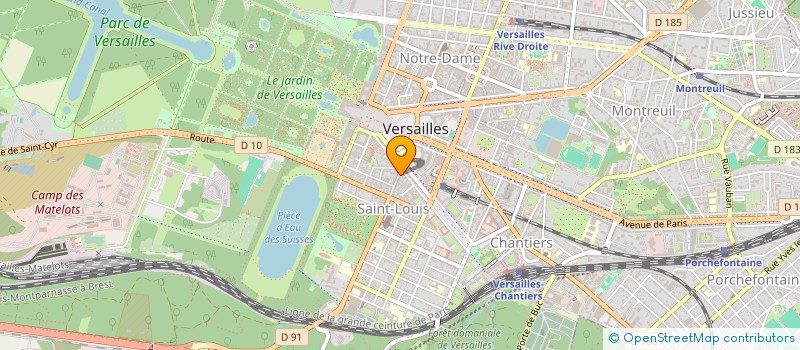 localisation de l'entreprise LBR à VERSAILLES