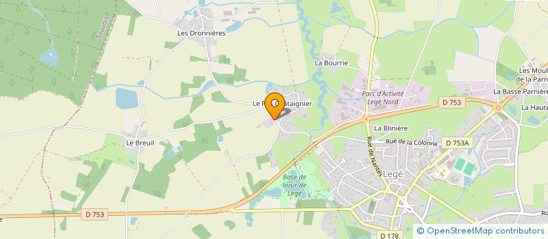 localisation de l'entreprise LBR  LEGE