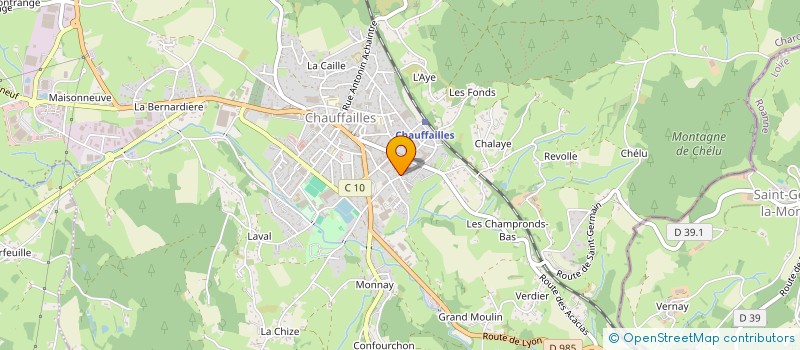 localisation de l'entreprise LBR MAITRISE D'UVRE  CHAUFFAILLES