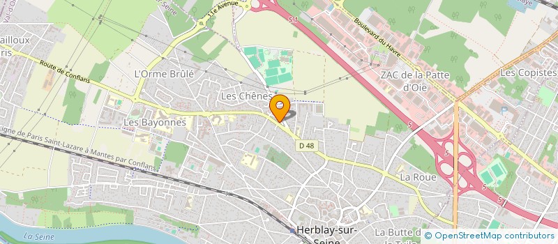 localisation de l'entreprise LBR RECOUVREMENT à HERBLAY-SUR-SEINE