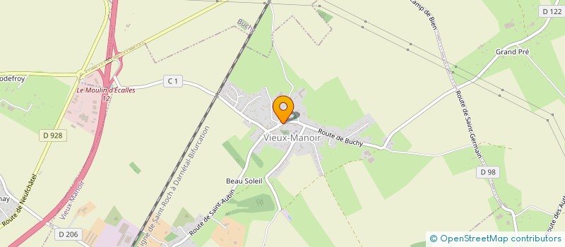 localisation de l'entreprise LBS  VIEUX-MANOIR