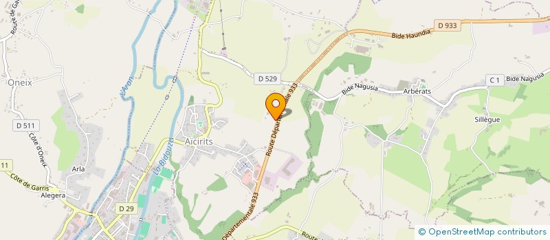 localisation de l'entreprise LBS  AICIRITS-CAMOU-SUHAST