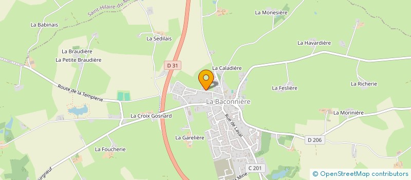 localisation de l'entreprise LBS  LA BACONNIERE