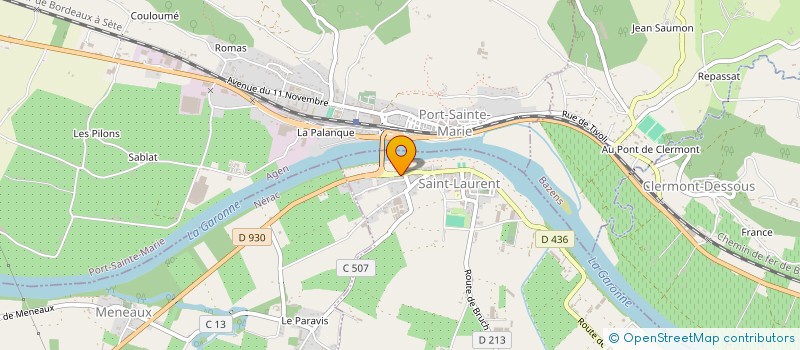 localisation de l'entreprise LBS AUTO  PORT SAINTE MARIE