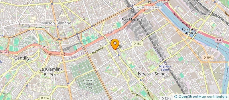 localisation de l'entreprise LBS DIAG à IVRY-SUR-SEINE