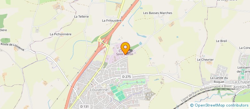 localisation de l'entreprise LBS PRODUCTION  LOUVERNE