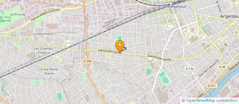 localisation de l'entreprise LBS95  ARGENTEUIL