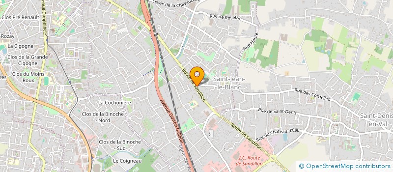 localisation de l'entreprise LBSCH  SAINT-JEAN-LE-BLANC