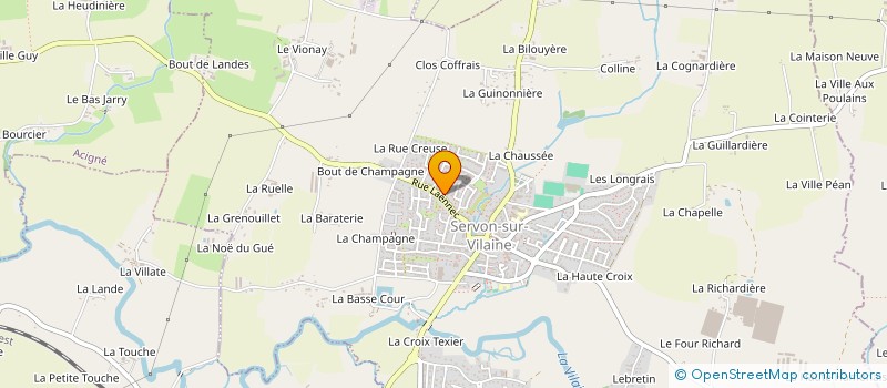 localisation de l'entreprise LBSO  SERVON-SUR-VILAINE