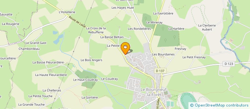localisation de l'entreprise LBSP à LE BOURGNEUF-LA-FORET