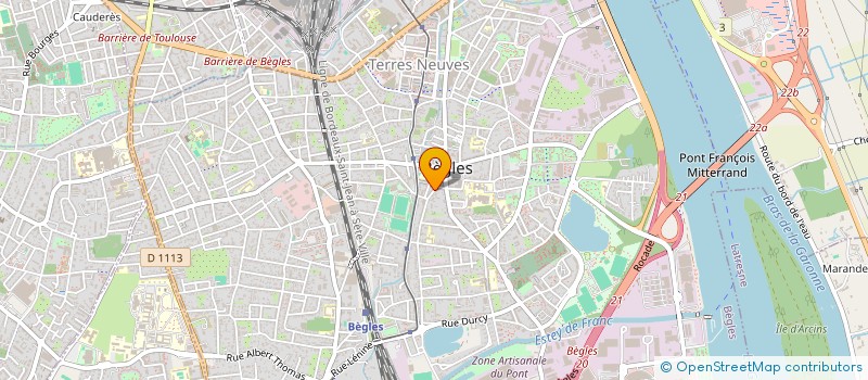 localisation de l'entreprise LBSR IMMO à BEGLES