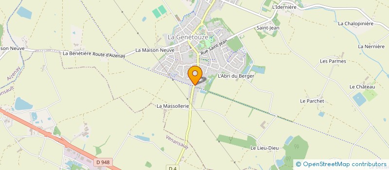 localisation de l'entreprise LBT COUVERTURE  LA GENETOUZE