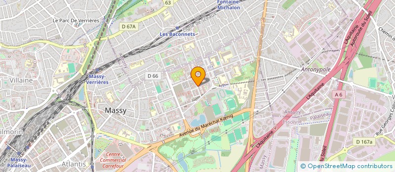 localisation de l'entreprise LBTP à MASSY