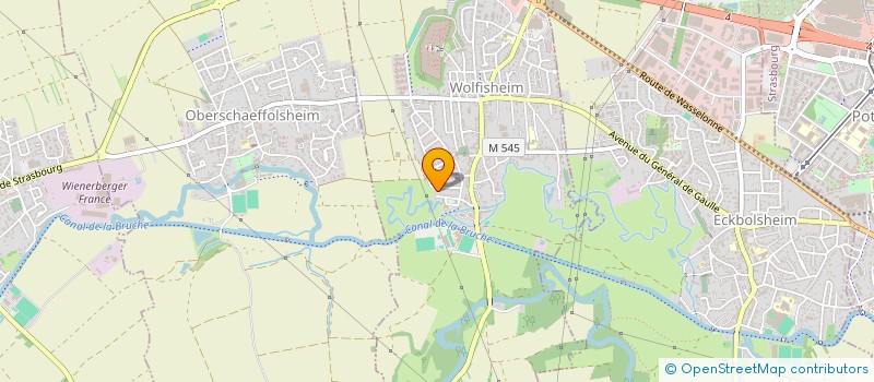 localisation de l'entreprise LBTP  WOLFISHEIM