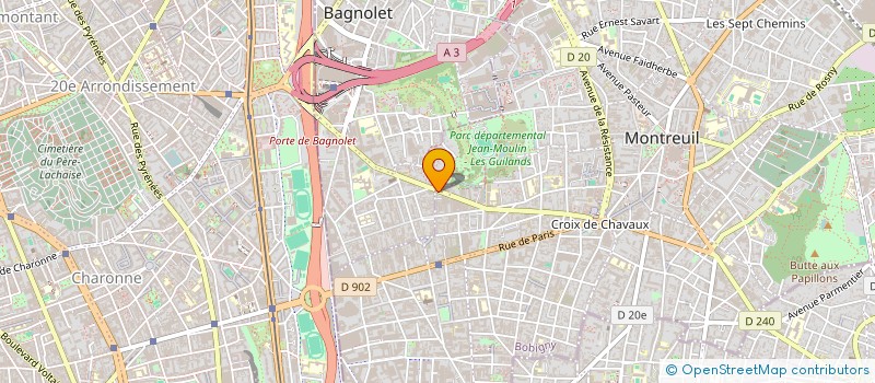 localisation de l'entreprise LBV 79 à MONTREUIL