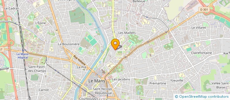 localisation de l'entreprise LBV  LE MANS