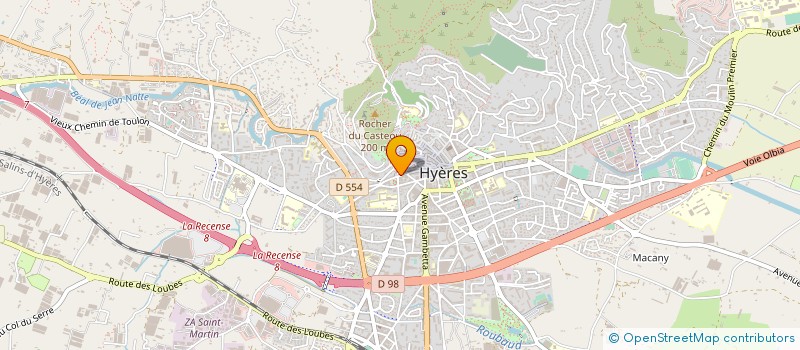 localisation de l'entreprise LBV à HYERES