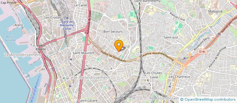 localisation de l'entreprise LBV DIFFUSION à MARSEILLE