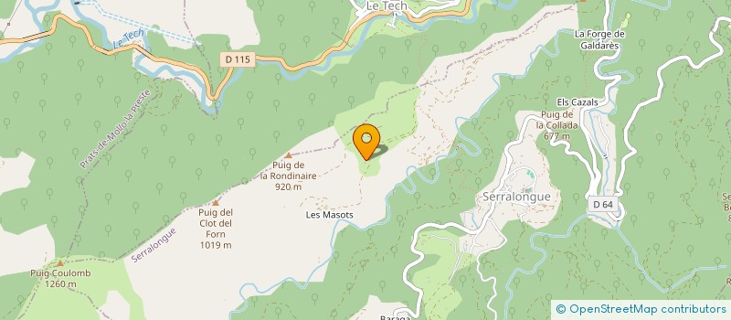 localisation de l'entreprise LBV LA LLOBERE  SERRALONGUE