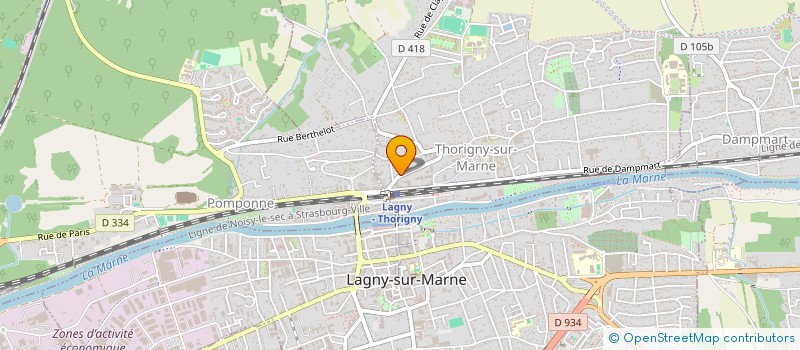 localisation de l'entreprise LBV PATRIMOINE  THORIGNY-SUR-MARNE