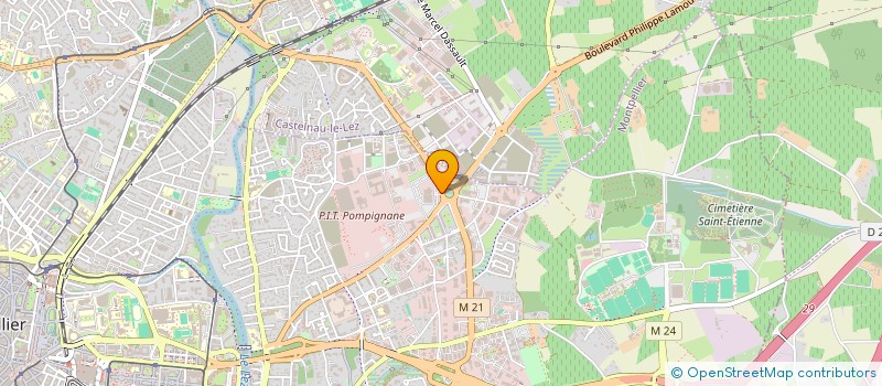 localisation de l'entreprise LBVC à MONTPELLIER