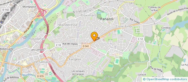 localisation de l'entreprise LBVH à PANAZOL