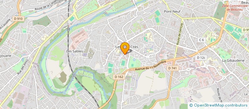 localisation de l'entreprise LBW EVENT  POITIERS