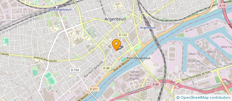 localisation de l'entreprise LBZ  ARGENTEUIL