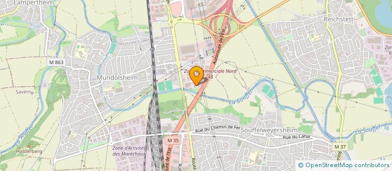 localisation de l'entreprise LC 4  MUNDOLSHEIM