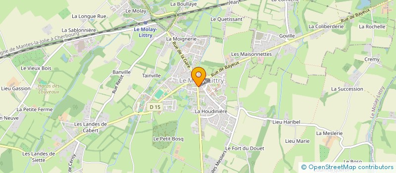 localisation de l'entreprise LC à LE MOLAY-LITTRY