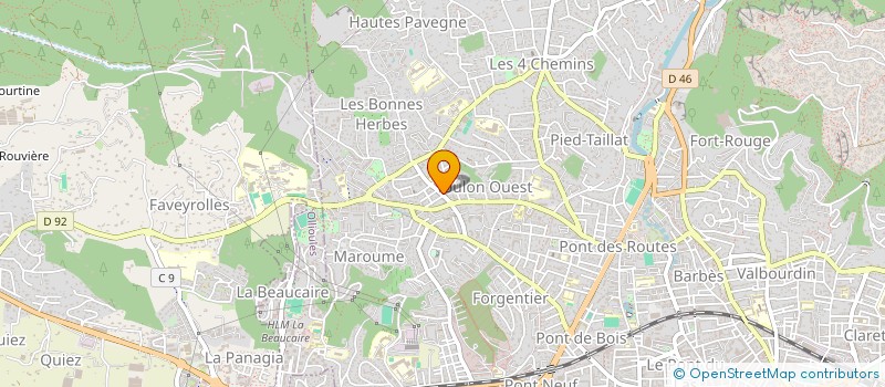 localisation de l'entreprise LC  TOULON