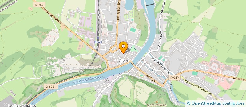 localisation de l'entreprise LC à GIVET