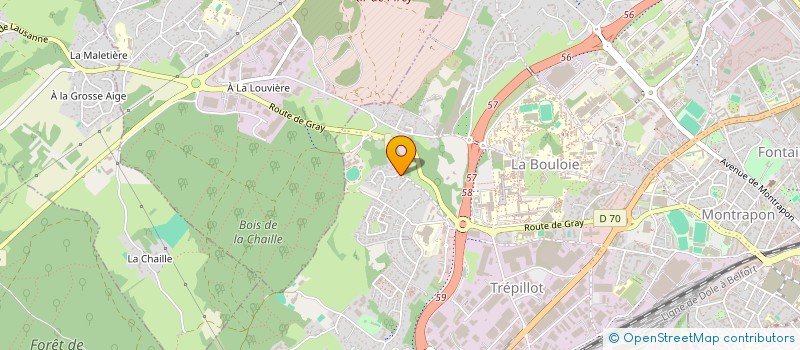 localisation de l'entreprise LC AGRI CONSULTING  BESANCON