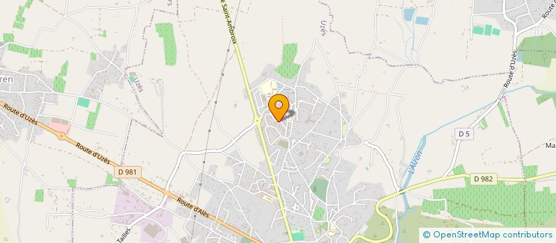 localisation de l'entreprise LC AUTO  UZES