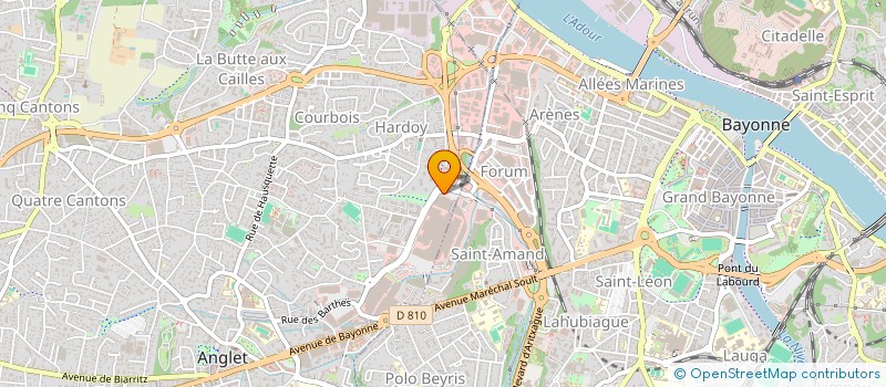 localisation de l'entreprise LC BAB2 à ANGLET