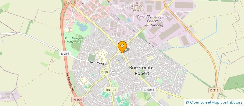 localisation de l'entreprise LC BATIMENT à BRIE-COMTE-ROBERT