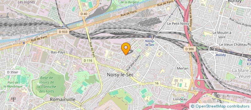 localisation de l'entreprise LC BATIMENT à NOISY-LE-SEC