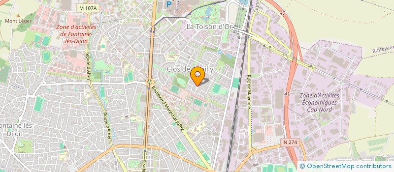 localisation de l'entreprise LC BAUDELAIRE à DIJON