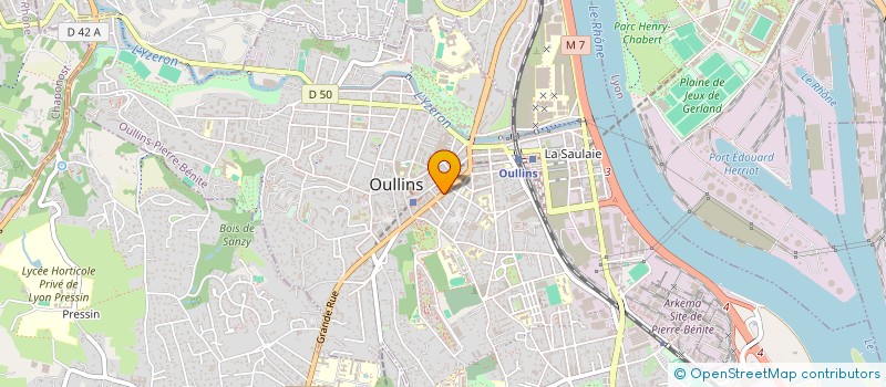 localisation de l'entreprise LC BEAUTE  OULLINS-PIERRE-BENITE